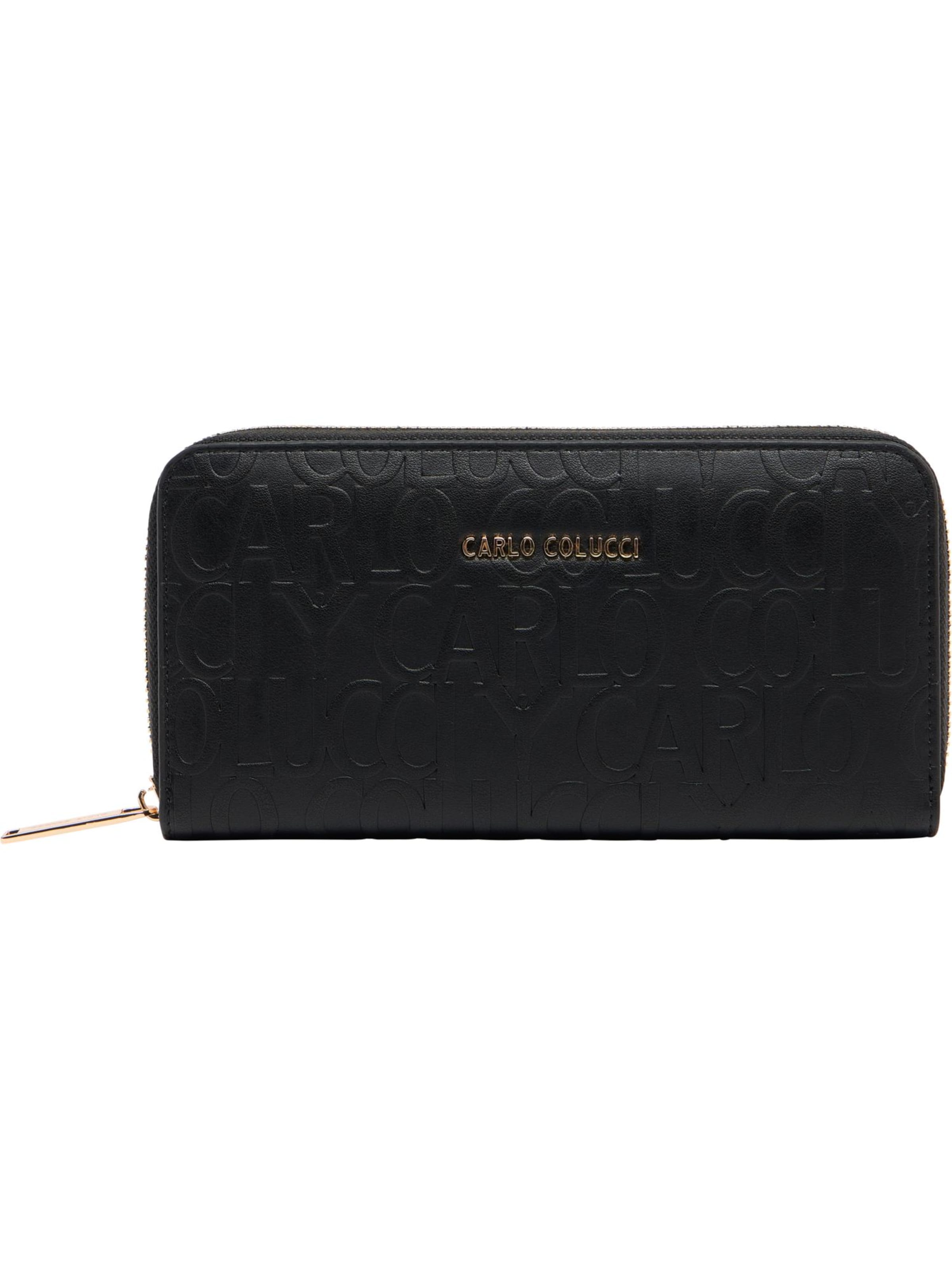 Carlo Colucci Wallet 'Ella' in Black: front