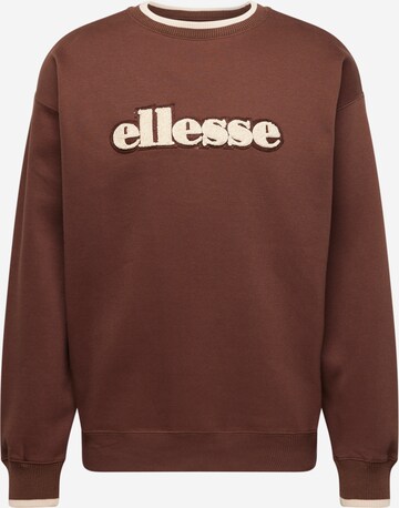 Sweat-shirt 'Regno' ELLESSE en marron : devant