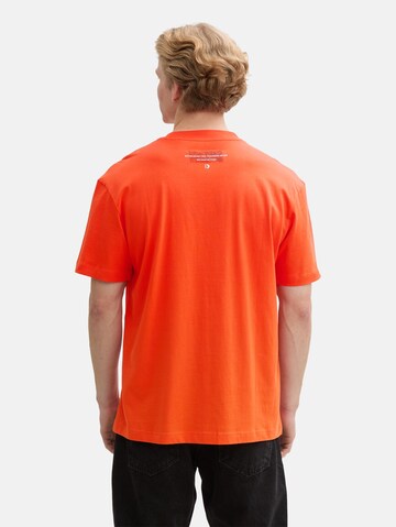 TOM TAILOR DENIM T-Shirt in Orange