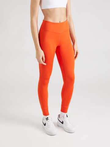 Jordan Skinny Workout Pants in Red: front