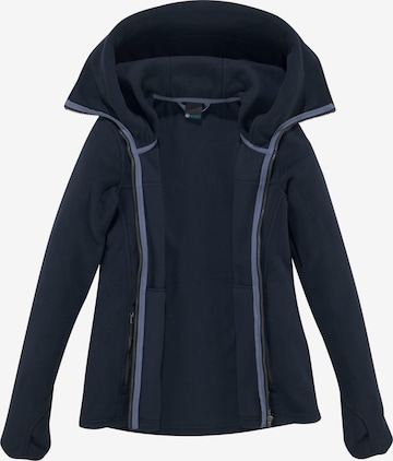 POLARINO Athletic Fleece Jacket in Blue