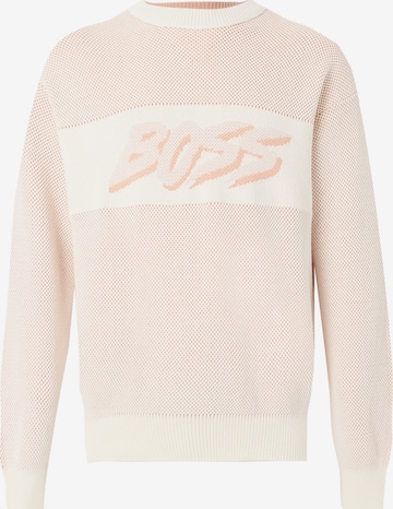 BOSS Sweter 'Kaywatch' w kolorze beżowy: przód