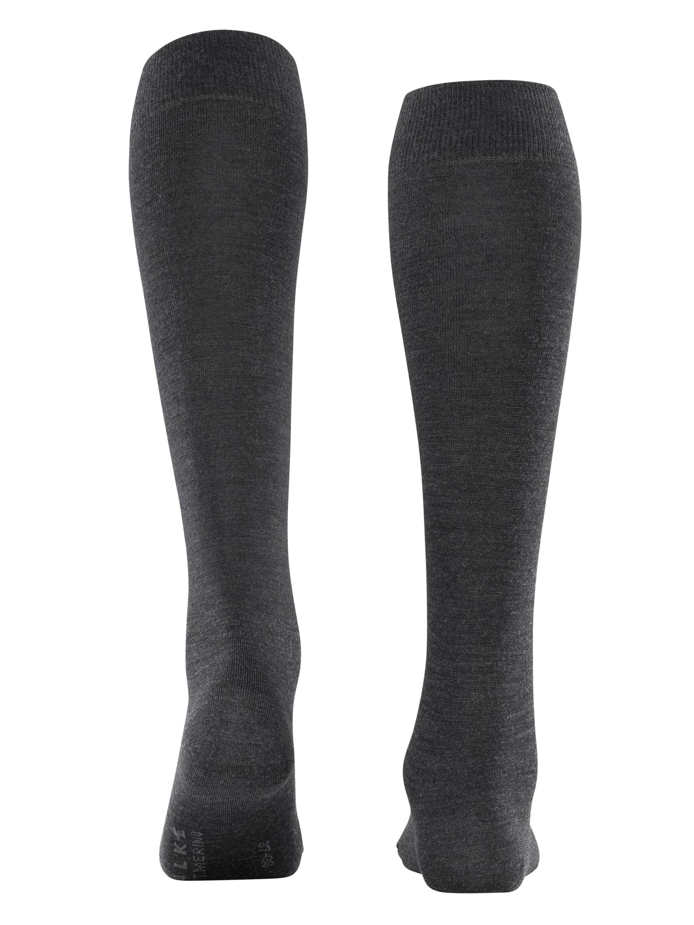 FALKE Knee High Socks 'Softmerino' in Grey