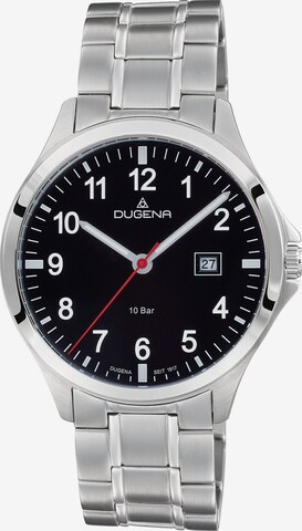 DUGENA Analog Watch in Silver: front