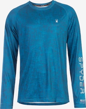 Spyder Functioneel shirt in Blauw: voorkant