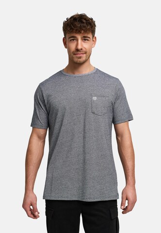 INDICODE JEANS Shirt 'Strib' in Grey: front