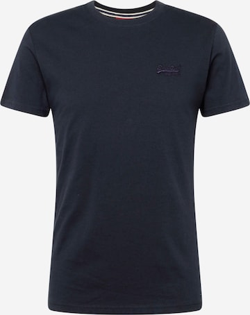 T-Shirt 'Essential' Superdry en bleu : devant