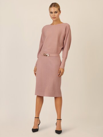 APART Knitted dress in Beige