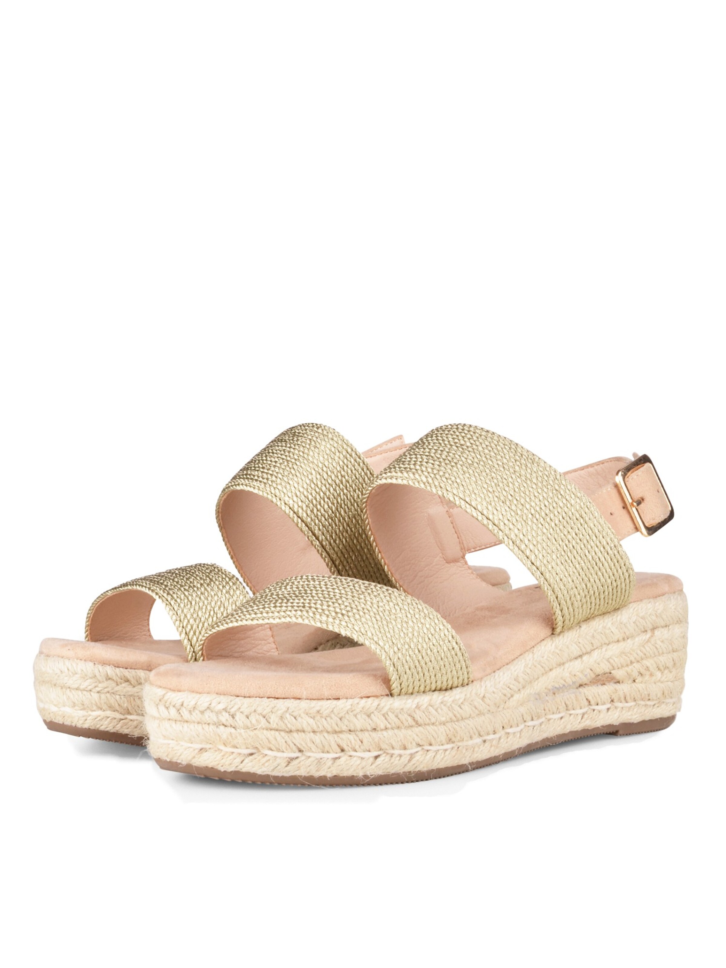 Sandales à lanières 'Ceto' POSH by Poelman en or