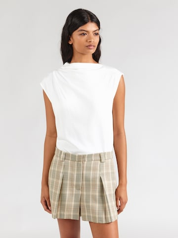 NÜMPH Тениска 'JOVANA' в бяло: отпред