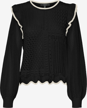 Pull-over 'MADELYN' VERO MODA en noir : devant