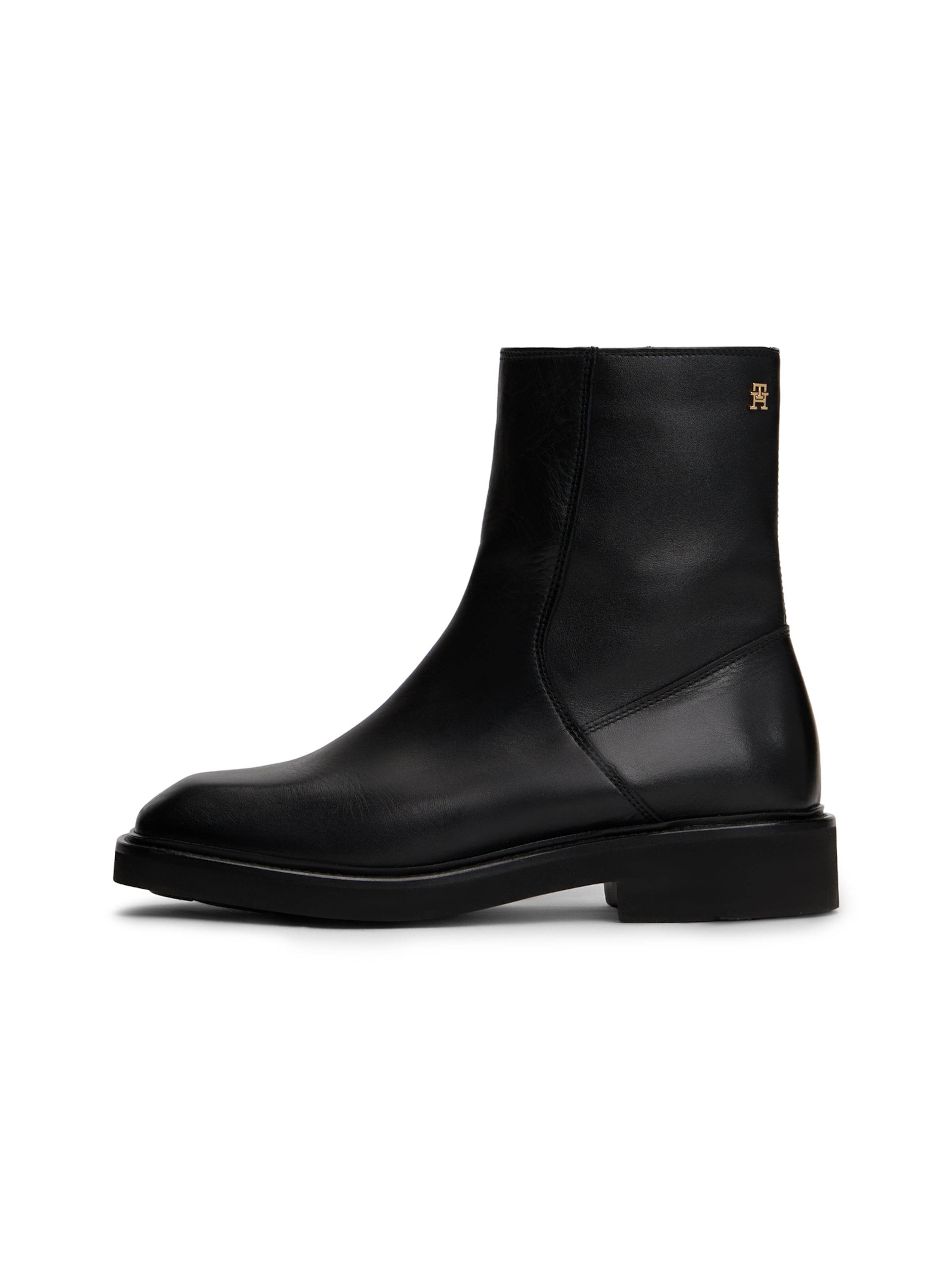 Ankle boots di TOMMY HILFIGER in nero: frontale