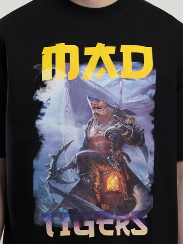 MAD TIGERS Shirt 'Dark Oceans' in Black