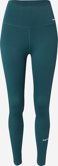 Pantaloni sport aim'n pe verde smarald / alb, Vizualizare produs
