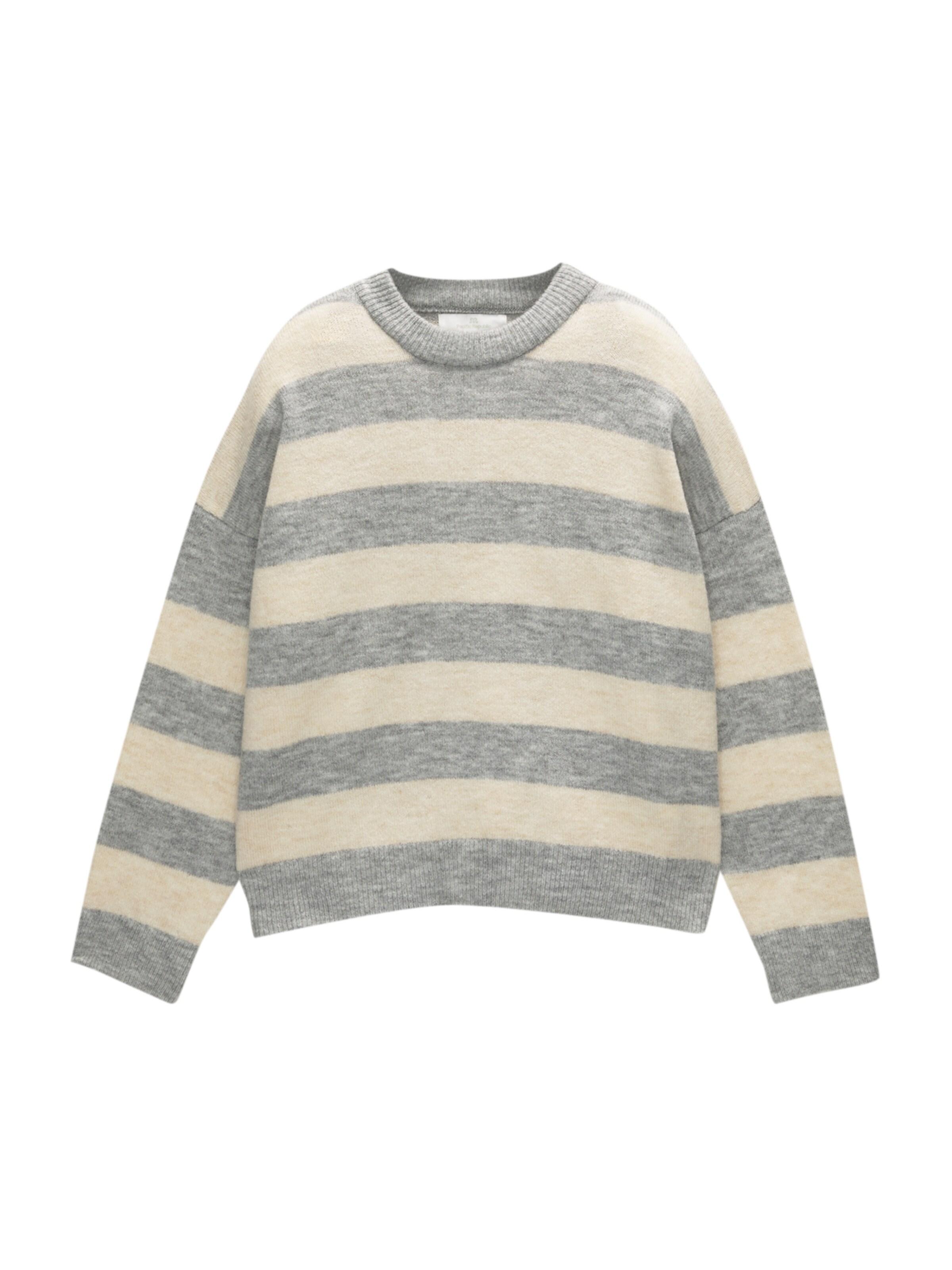 Pull&Bear Pulover 'PACIFIC' | siva barva: sprednja stran