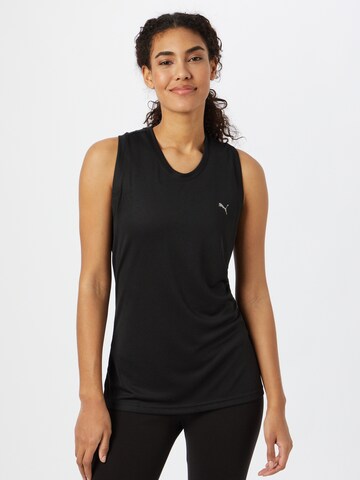 PUMA Sporttop in Schwarz: predná strana