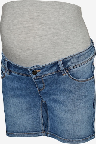 MAMALICIOUS Regular Jeans 'Rome' i blå: framsida