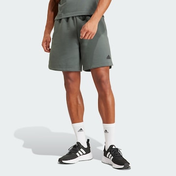 ADIDAS SPORTSWEAR Loosefit Sportshorts 'Z.N.E. Premium' in Grau: predná strana