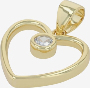 Akzent Pendant '"Dilsa" aus 925 Sterlingsilber, rhodiniert, langlebig' in Gold: front