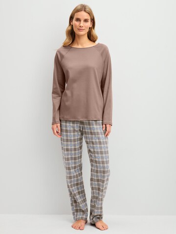 CALIDA Pyjamabroek 'Alpine M&M' in Bruin