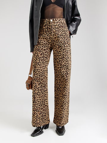 SISTERS POINT Wide Leg Jeans 'OWI' in Beige