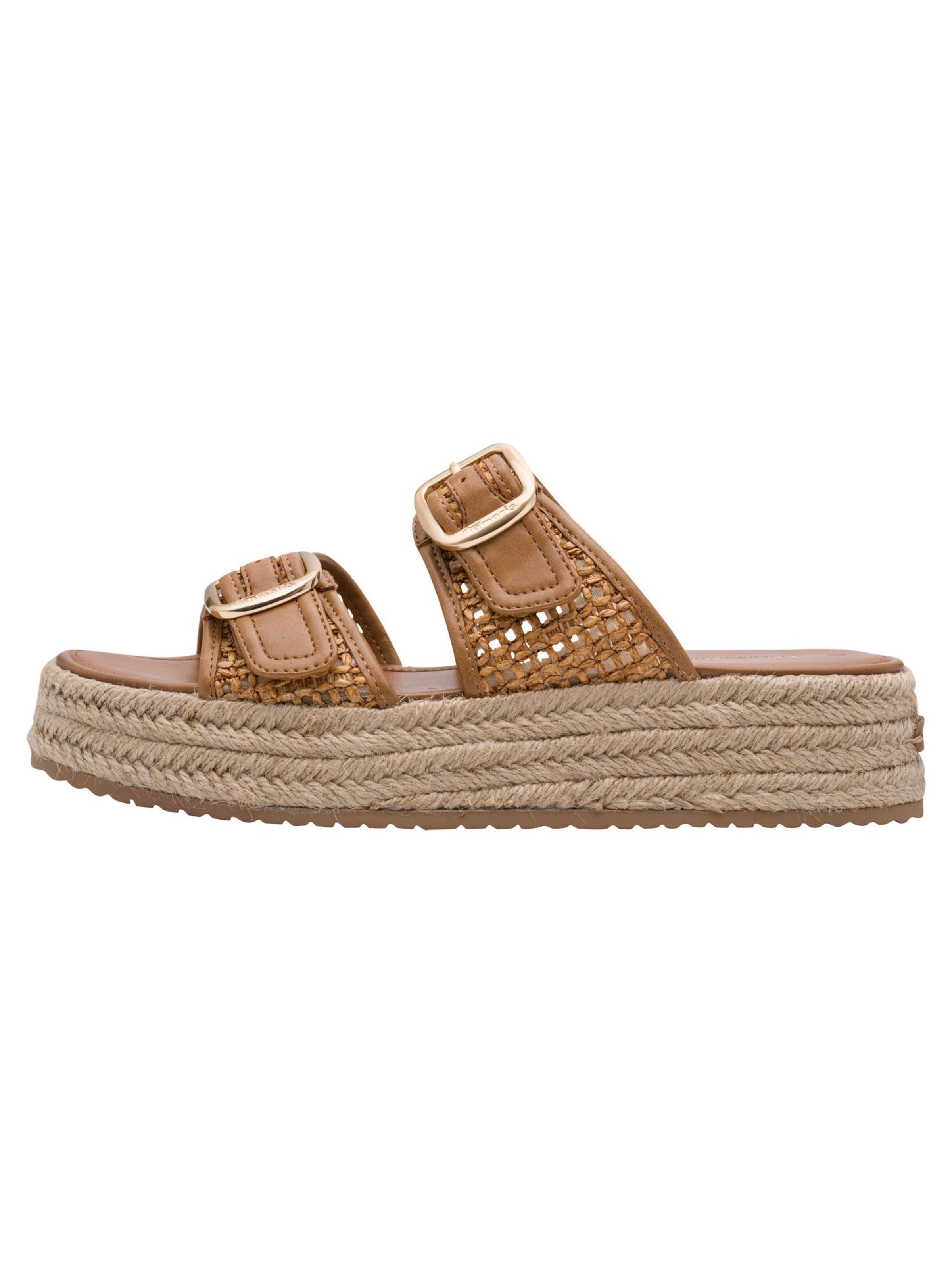 Mule Tamaris en marron : devant