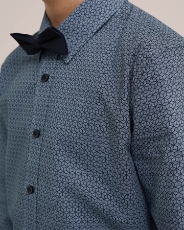 WE Fashion Regular fit Button Up Shirt in Blue