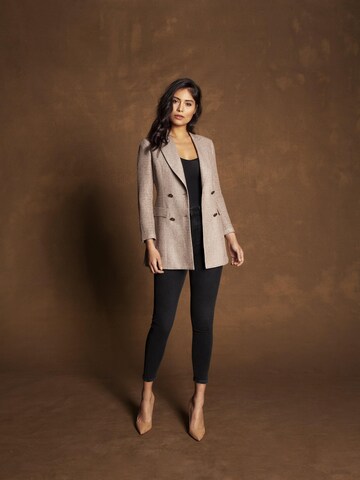 Vulto Blazer 'Silk Bouclé Jacket' in Beige