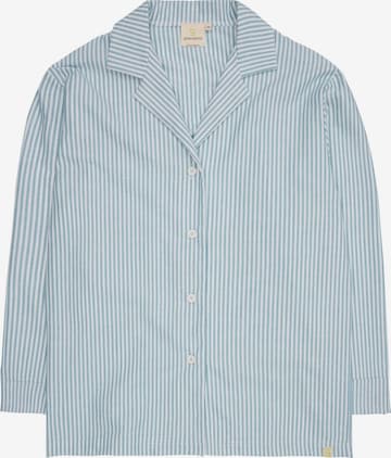 greenjama Pajama Shirt in Green: front