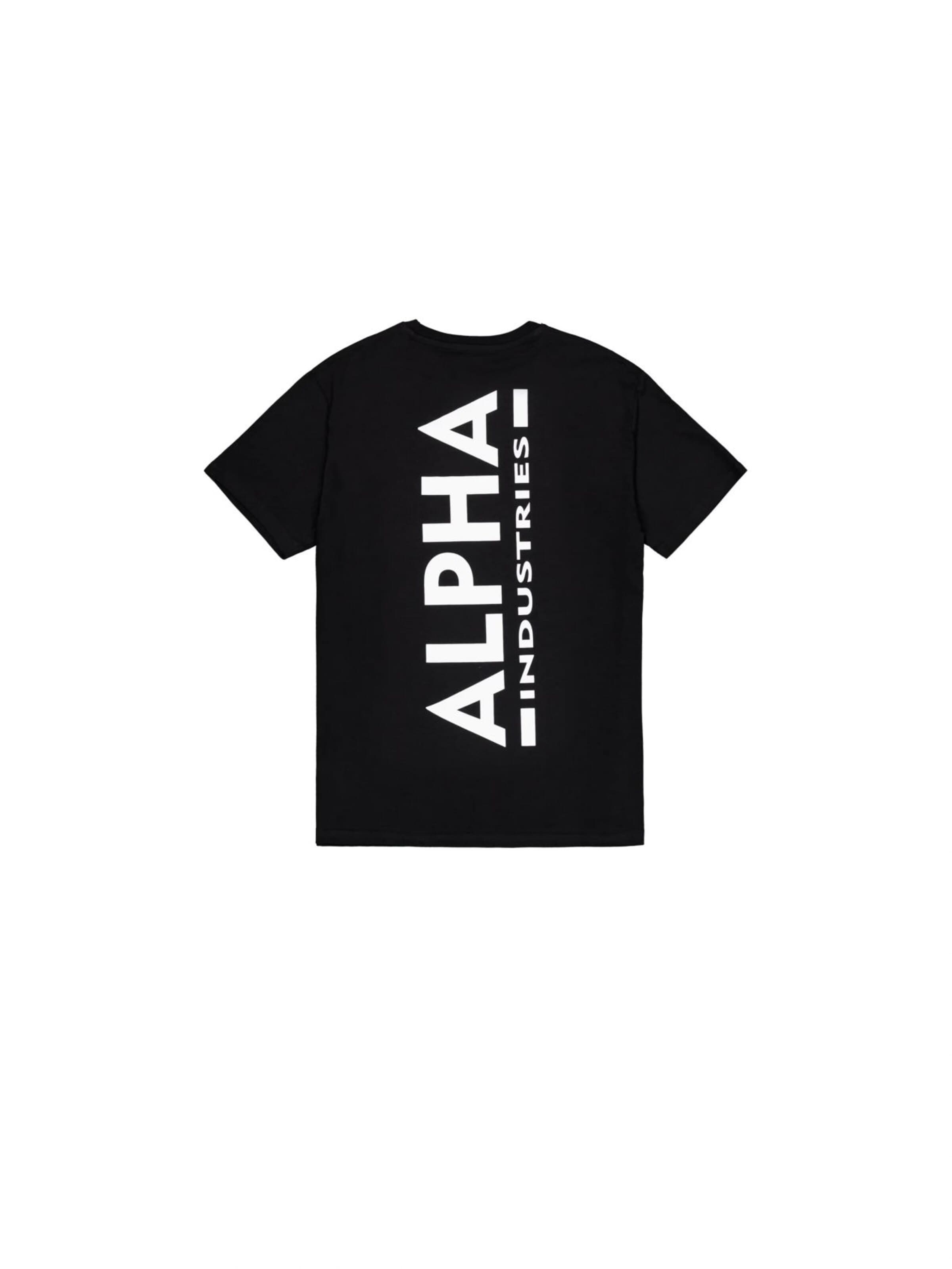 Maglietta di ALPHA INDUSTRIES in nero