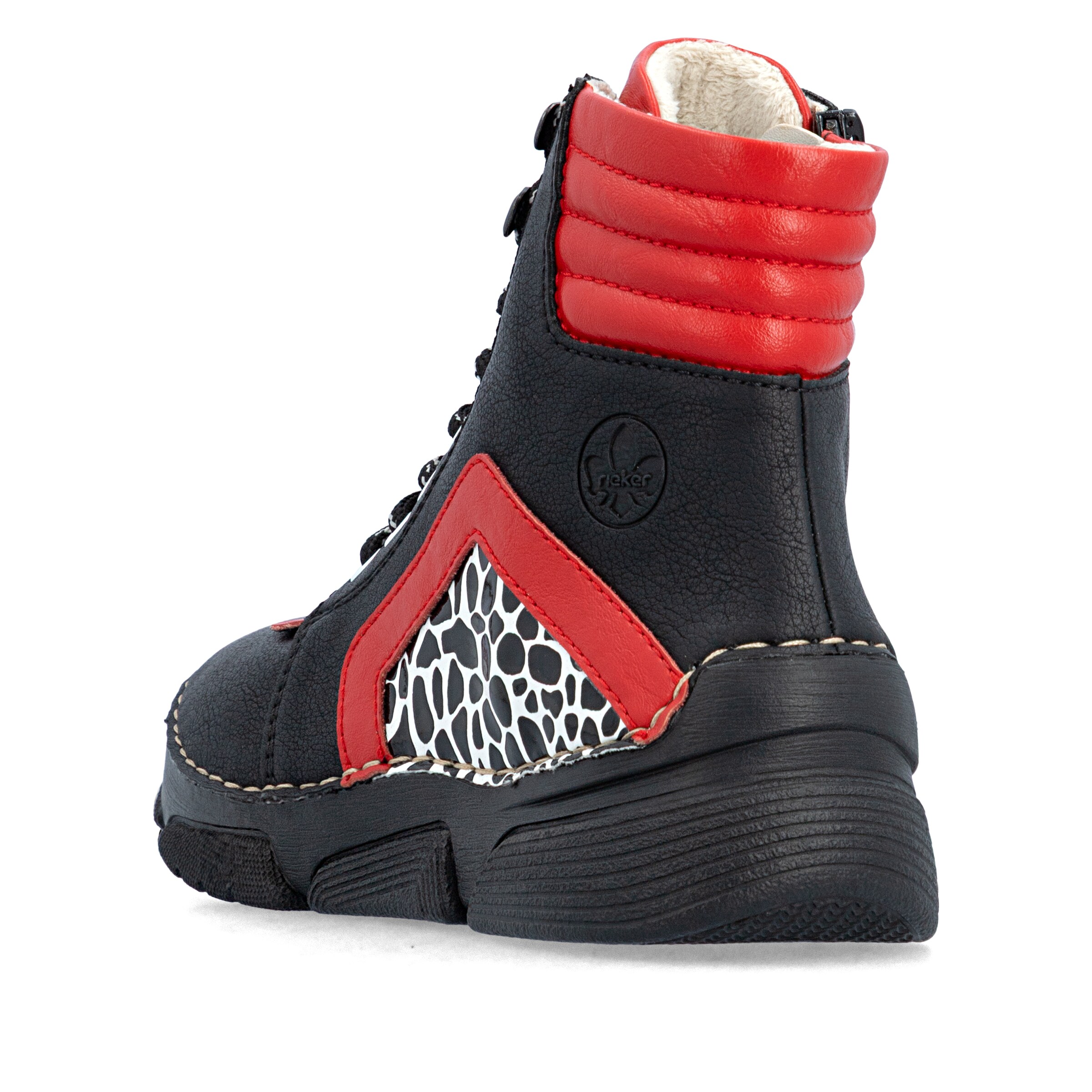 Bottines à lacets Rieker en noir
