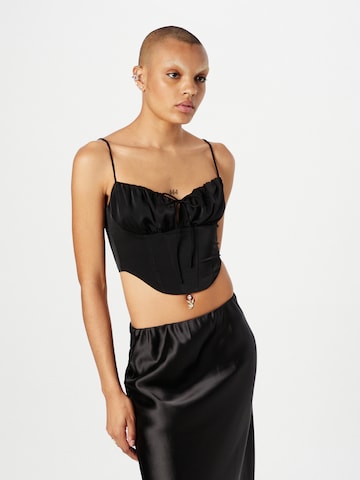 Gina Tricot Top in Schwarz: predná strana