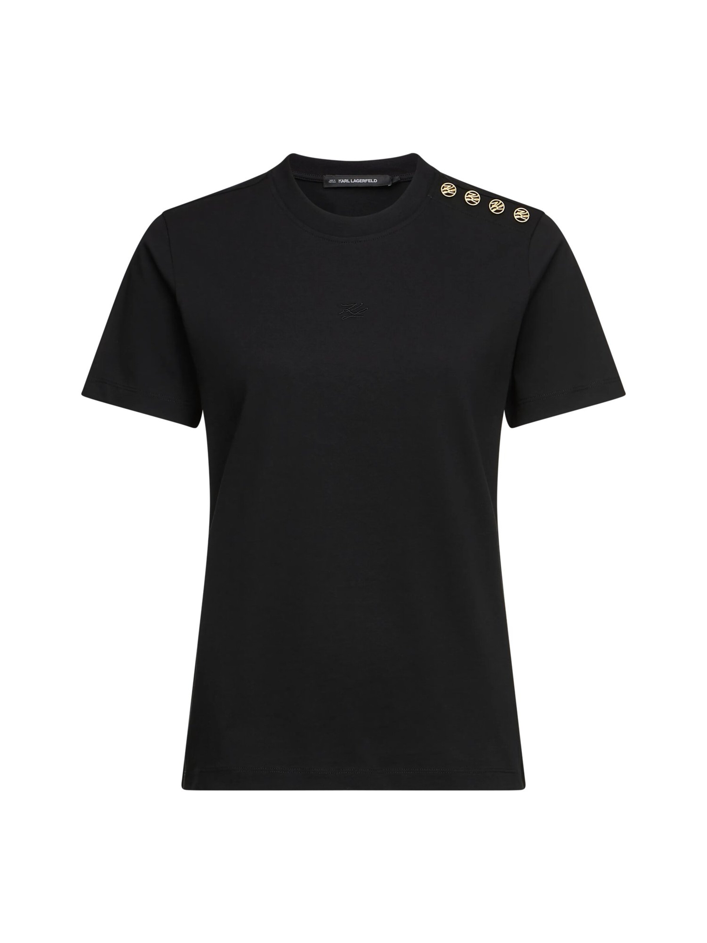 Karl Lagerfeld - Camisa 'Autograph' em preto: frente