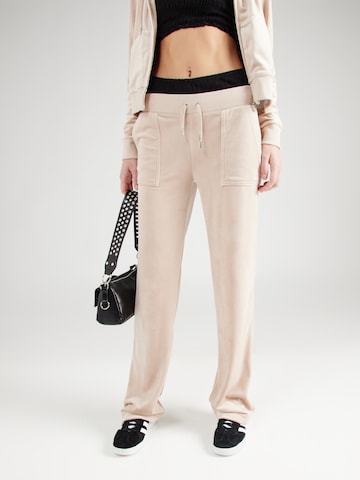 Regular Pantalon 'DEL RAY' Juicy Couture en marron : devant