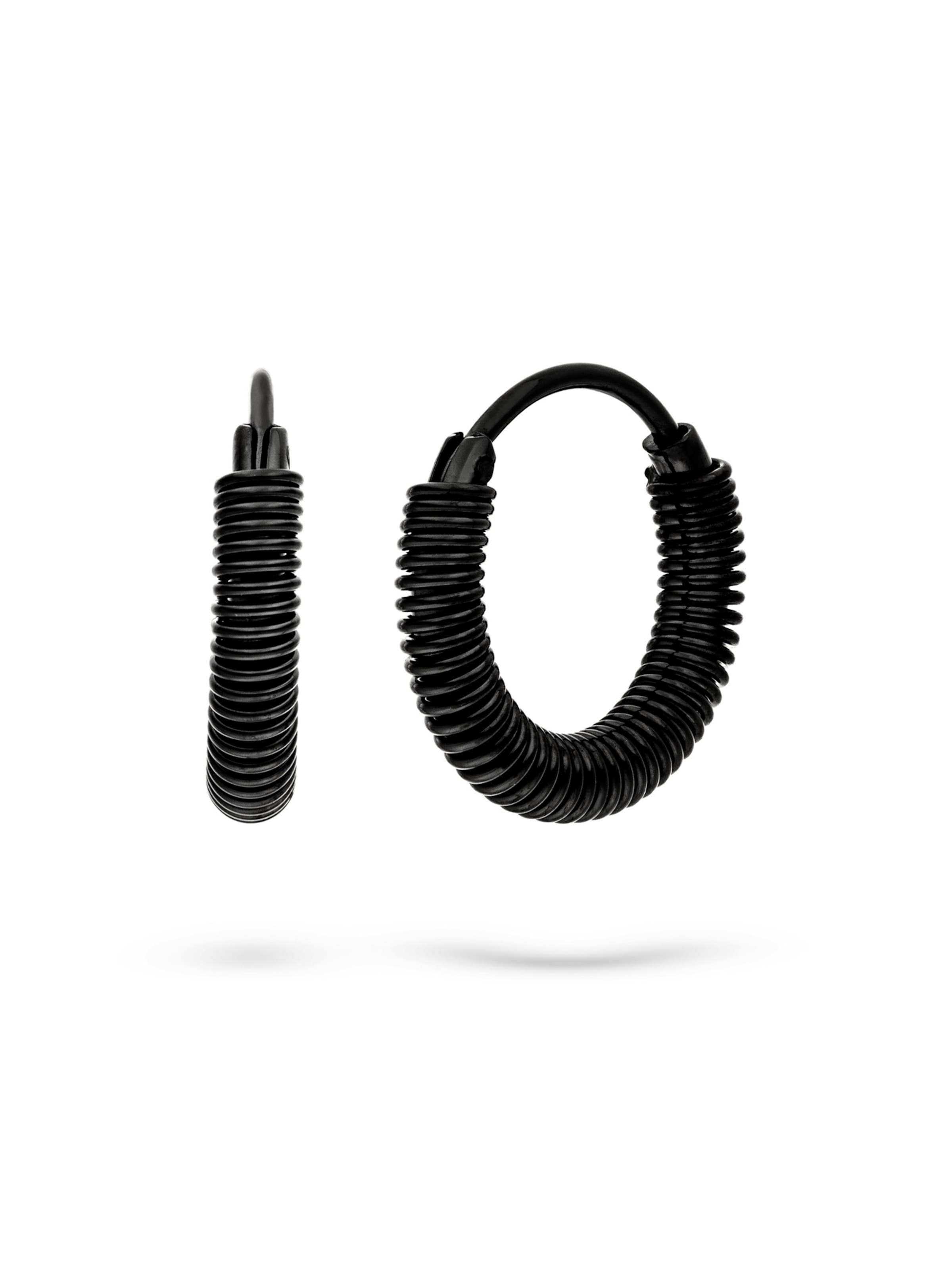 Liebeskind Berlin Oorbellen 'Twist' in Zwart: voorkant
