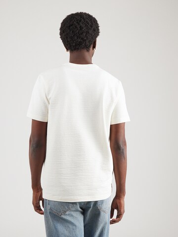 SELECTED T-Shirt 'SLHLEANDER' in Beige: Rückseite