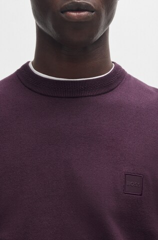 BOSS Pullover in Lila