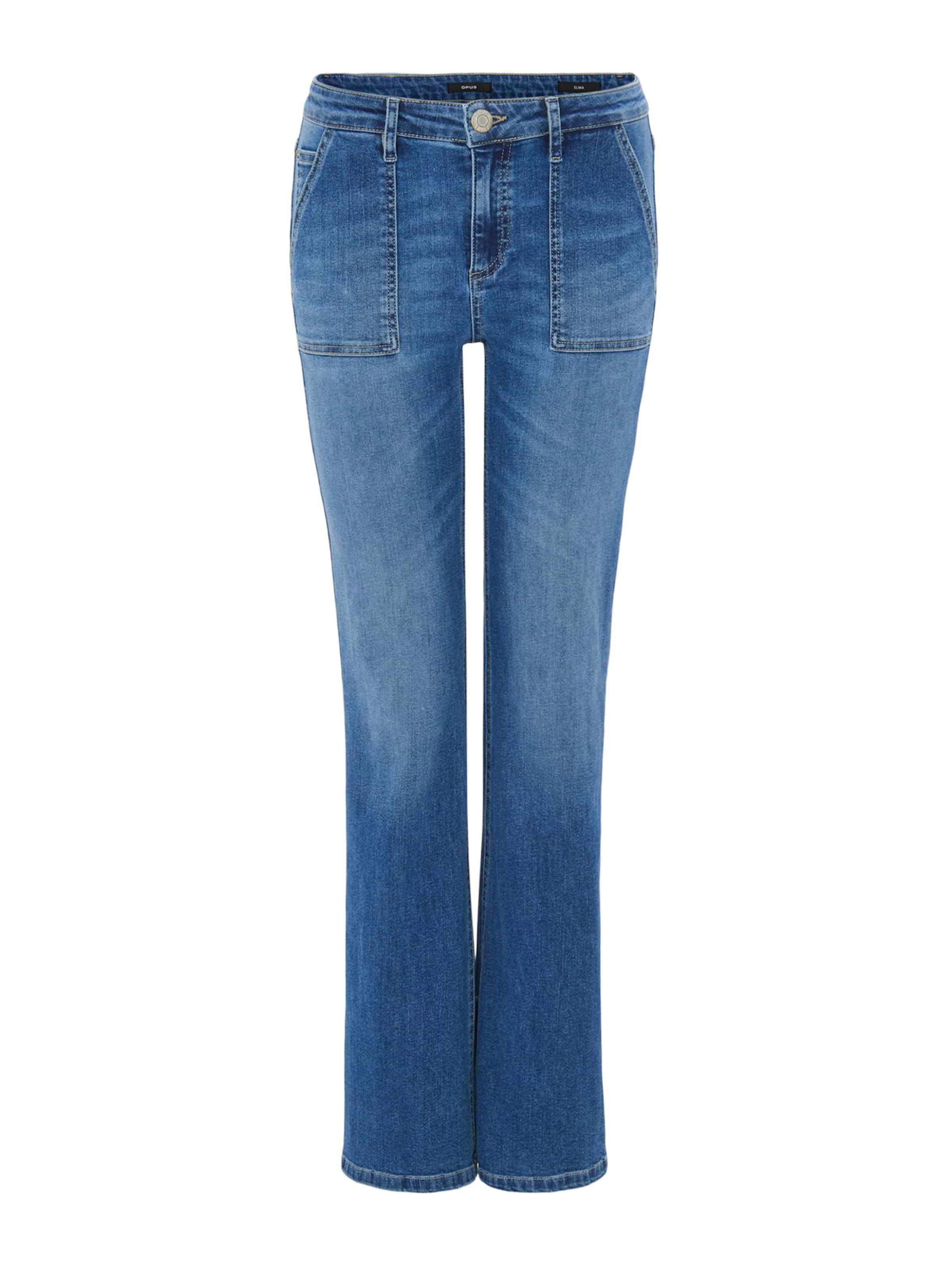 OPUS Flared Jeans &#x27;Elma&#x27; in Blauw: voorkant