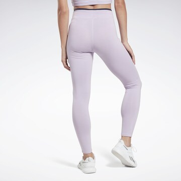 Reebok Skinny Workout Pants in Purple