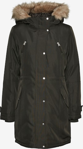 VERO MODA Winterparka 'Track' in Groen: voorkant