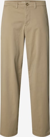 SELECTEDSlimfit Chino hlače '220' - siva boja: prednji dio