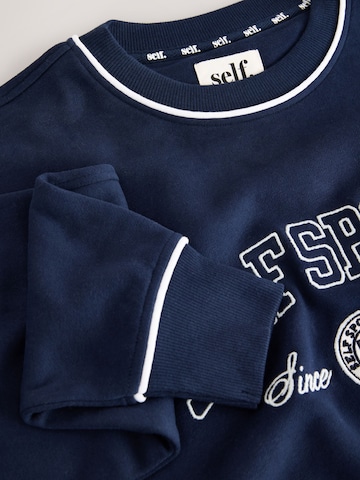 self. Sweatshirt in Blauw