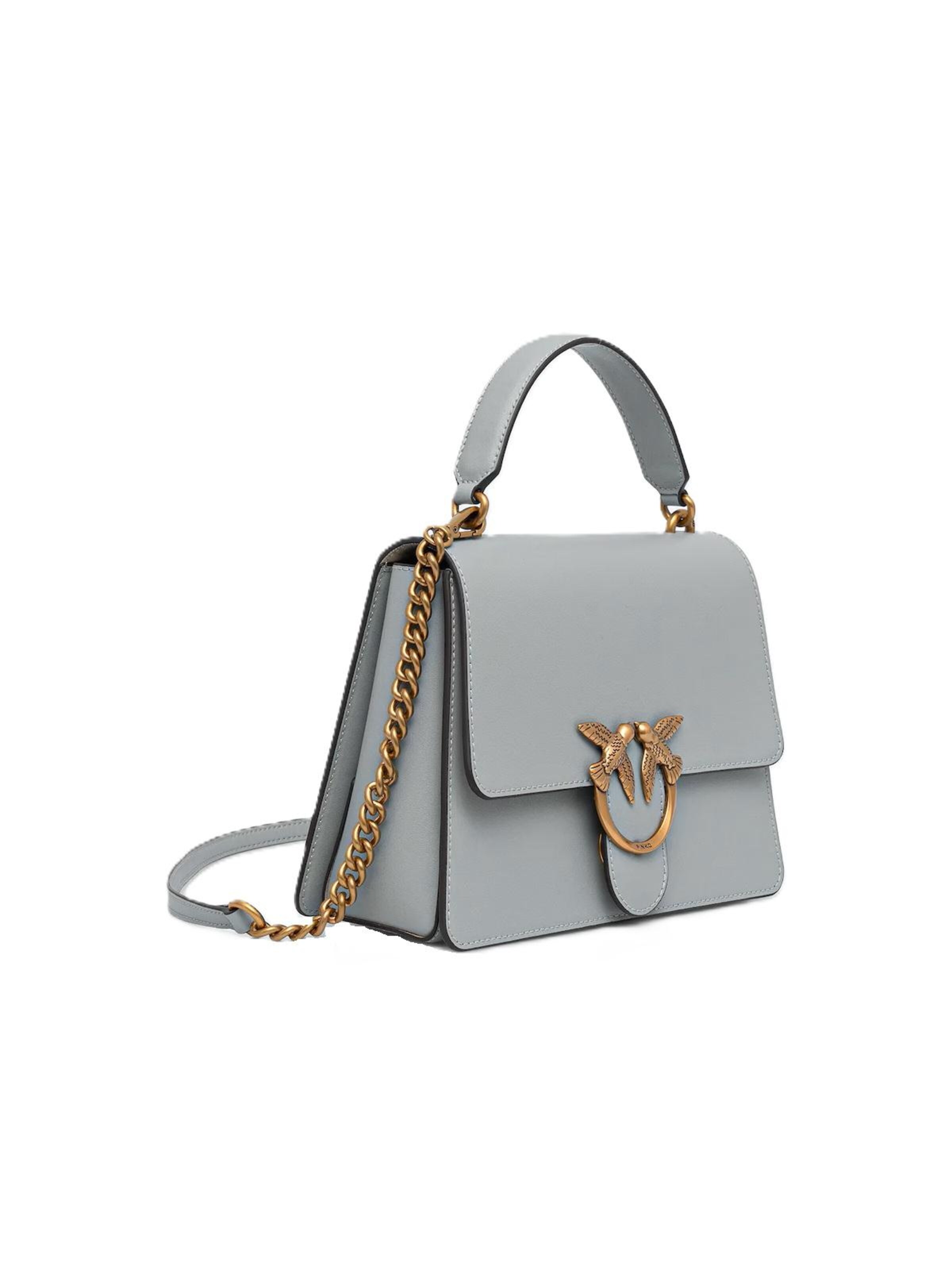 Borsa a spalla '100066 A0F1' di PINKO in grigio