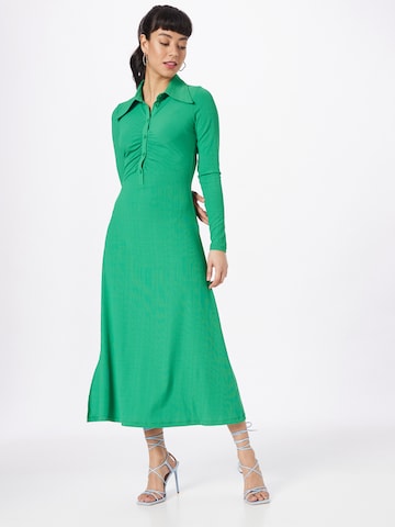 Robe-chemise Warehouse en vert : devant