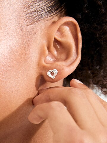 Pilgrim Náušnice 'Iris' – stříbrná