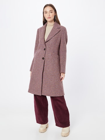 Manteau mi-saison Sisley en violet : devant