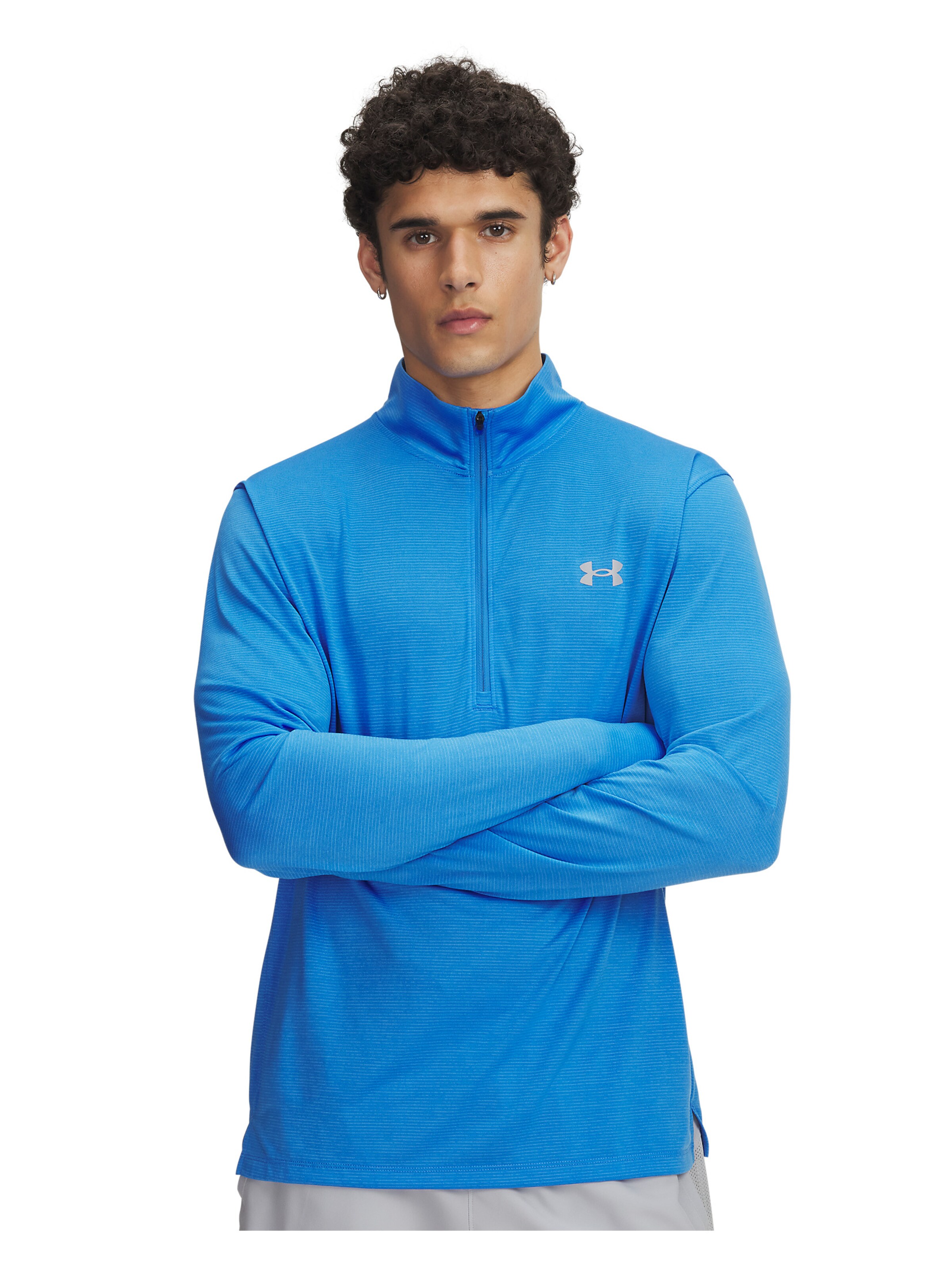 UNDER ARMOUR Functioneel shirt 'Launch' in Blauw: voorkant