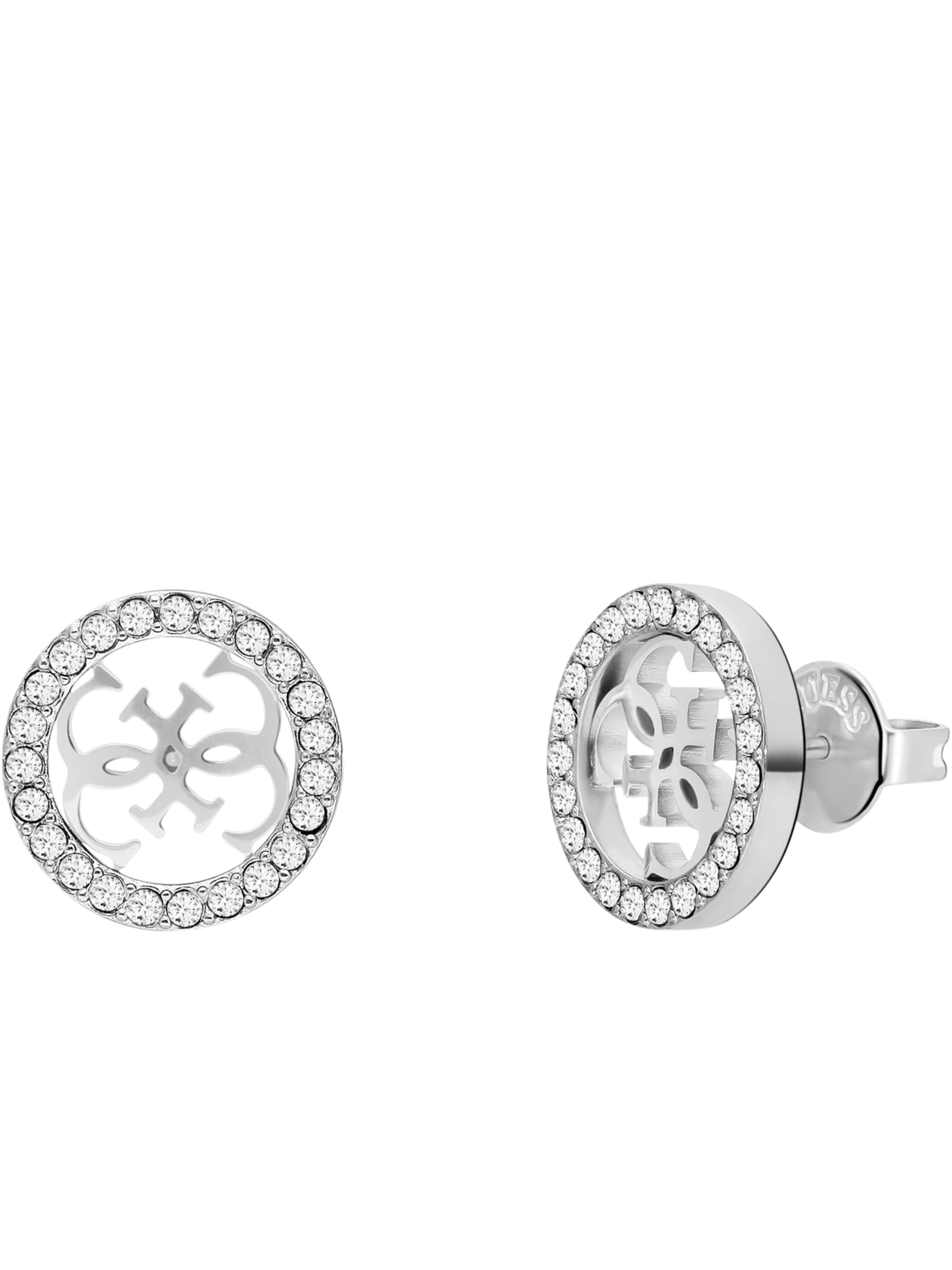 GUESS Ohrringe 'Studs Party' in Silber: Vorderseite