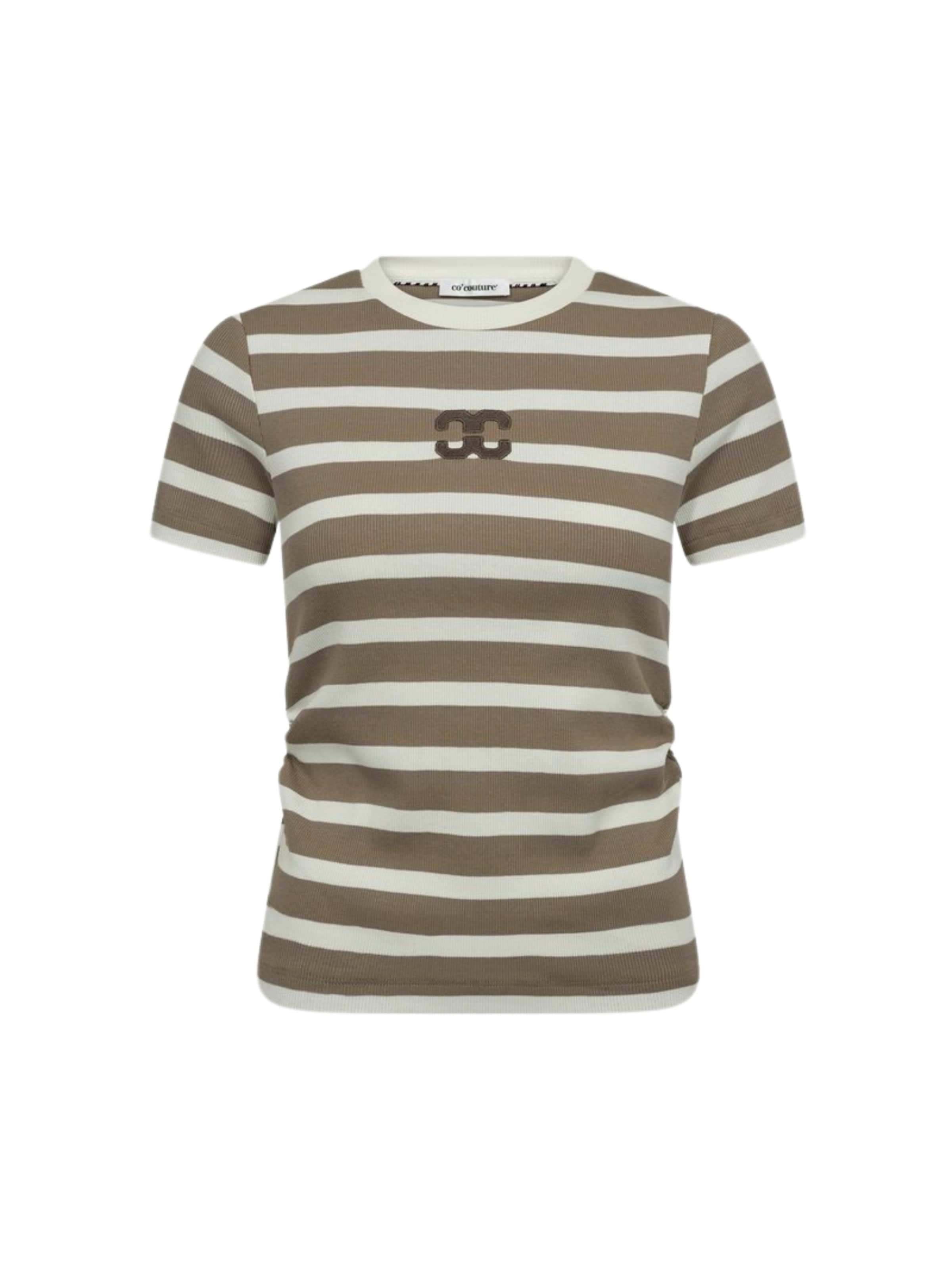 Top ' GrannyCC ' di co'couture in beige: frontale