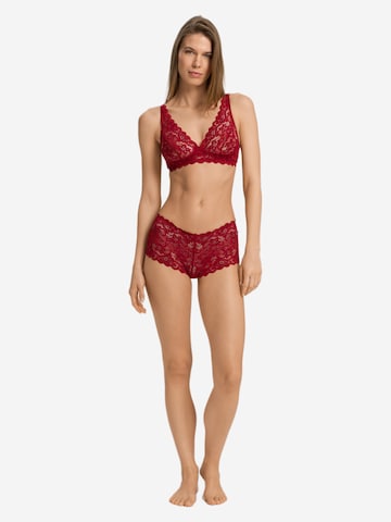 Hanro Triangle Bra ' Moments ' in Red